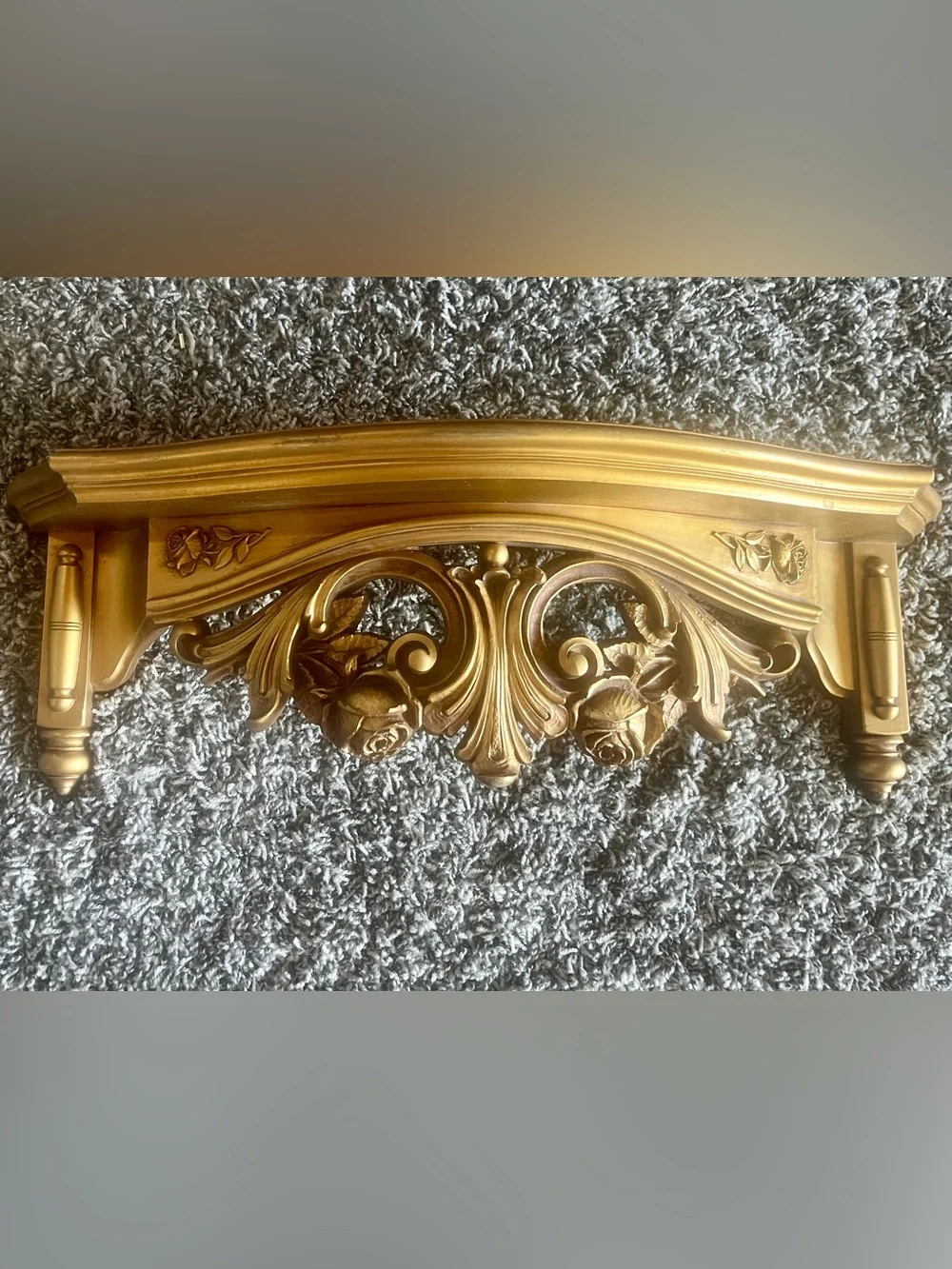 Gold Ornate Vintage Floating Shelf